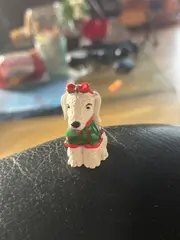 Vorschaubild 3 von Hund Dekofigur Weihnachten Pudel Mehrfarbig 4cm Kunststoff