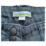 Vorschaubild 5 von Mädchen Stoffhose Shorts Grau Gr. 128 Fischgrät Baumwolle