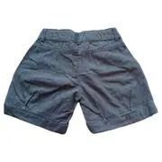 Vorschaubild 2 von Mädchen Stoffhose Shorts Grau Gr. 128 Fischgrät Baumwolle