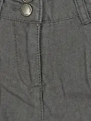 Vorschaubild 3 von Mädchen Stoffhose Shorts Grau Gr. 128 Fischgrät Baumwolle