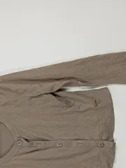 Vorschaubild 3 von Damen Strickjacke Cardigan Gr. S Beige Baumwolle Knopfleiste