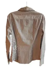 Vorschaubild 6 von Hemdbluse Damen Blau Gestreift Baumwolle Gr. M