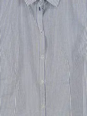 Vorschaubild 2 von Hemdbluse Damen Blau Gestreift Baumwolle Gr. M