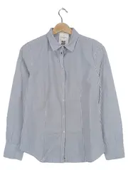 Vorschaubild 1 von Hemdbluse Damen Blau Gestreift Baumwolle Gr. M
