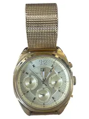 Vorschaubild 1 von Herren Chronograph Uhr Gold Edelstahl Elegant