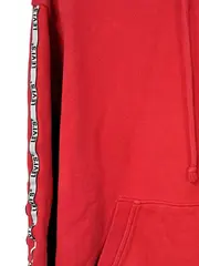 Vorschaubild 3 von Kapuzenpullover Herren XXS Rot Logo-Tape Hoodie Streetwear