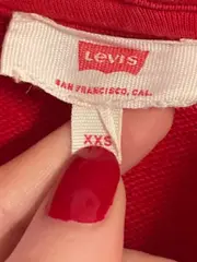 Vorschaubild 5 von Kapuzenpullover Herren XXS Rot Logo-Tape Hoodie Streetwear