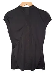 Vorschaubild 2 von Damen Sport Shirt Laufshirt Schwarz Gr. 38 M Kurzarm Fitness