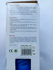 Vorschaubild 2 von RFM Medical Gymnastikball 75cm Blau Metallic inkl. Pumpe Fitness