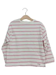 Vorschaubild 1 von Langarmshirt Mädchen Gr. 120/122 Rosa Weiß Gestreift Maritim