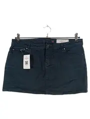 Vorschaubild 1 von Damen Jeansrock Minirock Nieten Schwarz Gr. 40 L