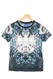 Vorschaubild 1 von Damen T-Shirt 32/XXS Mehrfarbig Floral Sportlich Casual