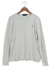 Vorschaubild 1 von Herren Poloshirt Langarm Weiß Gr. M Baumwolle