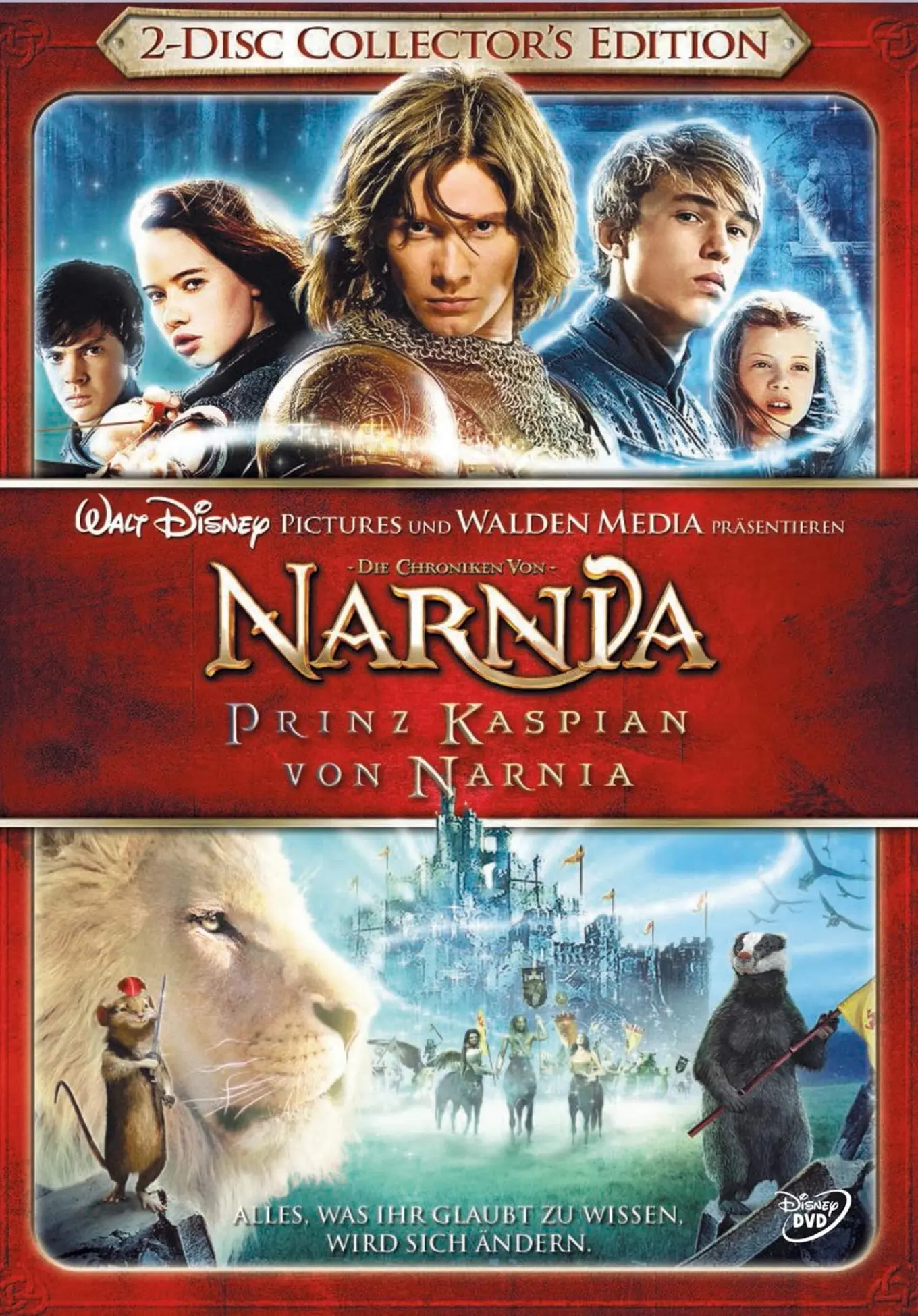 Die Chroniken von Narnia Prinz Kaspian DVD Deutsch Fantasy Kinderfilm ab 12