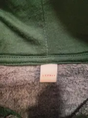 Vorschaubild 2 von Kinder Kapuzenjacke Strickjacke Gr. 92/98 Grau Meliert Baumwolle