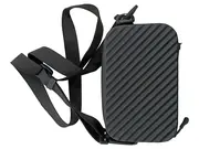 Vorschaubild 1 von Gürteltasche Schwarz Herren Rillenmuster Bauchtasche Crossbody Bag