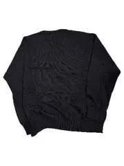 Vorschaubild 4 von Pullover Herren XL Schwarz Klassisch Baumwolle V-Ausschnitt Alltag