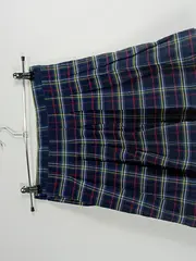 Vorschaubild 3 von Mädchen Faltenrock kariert Gr. 146 Blau Baumwolle Schule