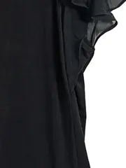 Vorschaubild 2 von Damen Top Elegant Rüschen Kurzarm Schwarz Gr. 38/M