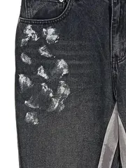 Vorschaubild 3 von Herren Destroyed Jeans Grau Gr. M W32 L31 Streetwear Denim Hose