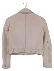 Vorschaubild 2 von Damen Lederjacke Bikerjacke Rosa Gr. 34;XS Modisch