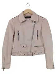 Vorschaubild 1 von Damen Lederjacke Bikerjacke Rosa Gr. 34;XS Modisch