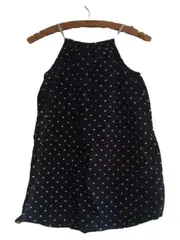 Vorschaubild 2 von Mädchen Sommerkleid Gr. 140 Blau Herzmuster Trägerkleid