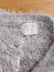 Vorschaubild 2 von Girls Strickjacke Kinder Gr. 164 Beige Fransen Knöpfe Winter