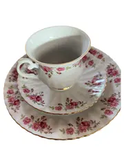 Vorschaubild 1 von Bavaria Sammelgedeck 3-teilig Porzellan Weiß Blumenmuster