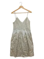 Vorschaubild 1 von Collection Damen Sommerkleid Gr. 38 Beige Florales Muster Träger