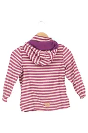 Vorschaubild 2 von Kinder Leichte Jacke gestreift Lila Gr. 116/122 Kapuze