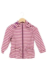 Vorschaubild 1 von Kinder Leichte Jacke gestreift Lila Gr. 116/122 Kapuze