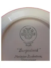 Vorschaubild 2 von Burgenland Unterteller Rosa Blumen Porzellan 15 cm