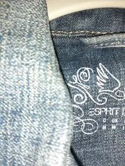 Vorschaubild 5 von Jeansjacke Damen Gr. 38/M Blau Casual Baumwolle