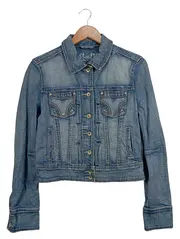 Vorschaubild 1 von Jeansjacke Damen Gr. 38/M Blau Casual Baumwolle