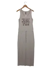 Vorschaubild 1 von Damen Maxikleid Dream World Unicorn Beige Gr. 40;L Casual