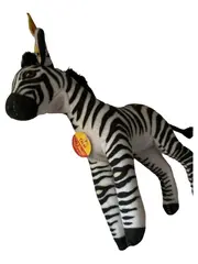 Vorschaubild 1 von Kuscheltier Zebra Plüschtier Stofftier Animal-Print Mehrfarbig 18 cm