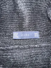 Vorschaubild 2 von Damen Rollkragenpullover Kurzarm Strick Zopfmuster Schwarz Gr. M
