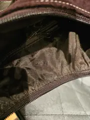 Vorschaubild 3 von TCM Damen Umhängetasche Schultertasche Wildleder Optik Braun Hobo Bag