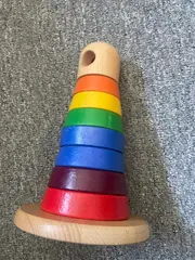 Vorschaubild 4 von Holz Motorikschleife Baby Kleinkind Spielzeug Mehrfarbig 21cm