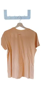 Vorschaubild 2 von Damen Sport T-Shirt Orange Logo-Print Gr. 40/L Baumwolle/Polyester