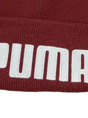 Vorschaubild 2 von Beanie Mütze Strickmütze Rot Weinrot Logo Schriftzug Unisex