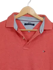 Vorschaubild 5 von Poloshirt Herren Gr. M Rot Meliert Baumwolle Kurzarm