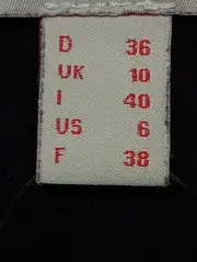 Vorschaubild 3 von Damen Top Gr. 36/M Schwarz Spitze Elegant Kurzarm Bluse