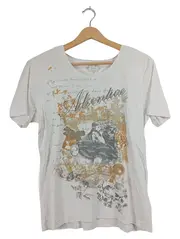 Vorschaubild 5 von Damen T-Shirt Adventure Print Gr. 44 XXL Weiß Romantisch