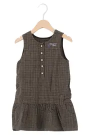 Vorschaubild 1 von BABY WEAR Kinder Mädchen Freizeitkleid Gr. 92 Braun Kariert Klassisch