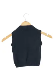 Vorschaubild 2 von Pullunder Kinder Gr. 92 Blau Zopfstrick Casual Preppy