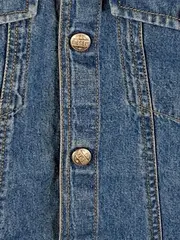 Vorschaubild 4 von Jeans Weste Damen Gr. 36/S Blau Denim Vintage Ärmellos