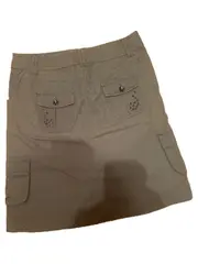 Vorschaubild 3 von Damen Cargo Minirock Gr. 36/S Oliv Nieten Baumwolle