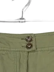 Vorschaubild 4 von Damen Cargo Minirock Gr. 36/S Oliv Nieten Baumwolle